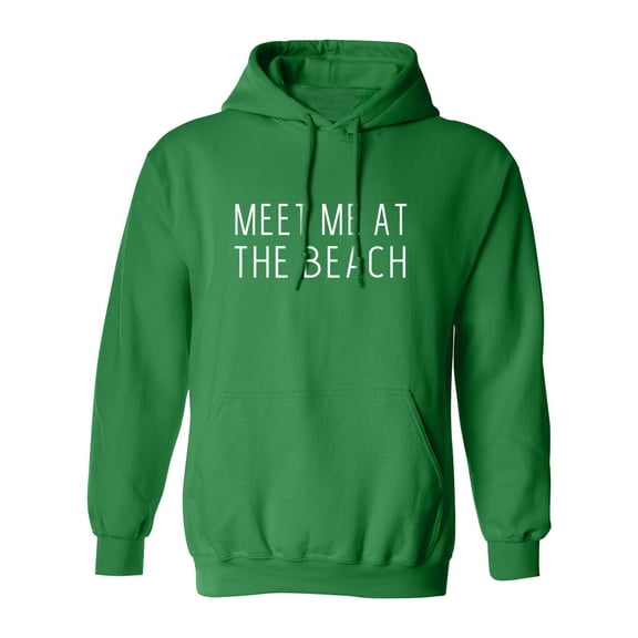 MEET ME AT THE BEACH Adult Hooded Sweatshirt