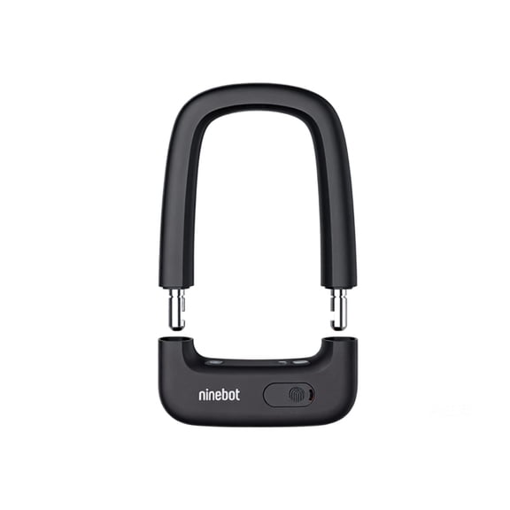 Ninebot Smart Fingerprint U-Lock - Anti-Cut and Anti-Theft, Supports Fingerprint, App, and Key Unlocking, Universal for Electric Scooters.