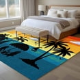 thumbnail image 4 of Non-Slip Rug Pad Rugs Summer Watercolor Seaside Palm Trees Seagull Rectangle Area Rugs 5x7Ft Soft Carpet Pads for Living Room Kids Room, Seasonal Vacation, 4 of 9