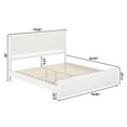 thumbnail image 5 of King Size Wood Platform Bed - Low Profile Modern Design with USB PortsFootboard, 5 of 5