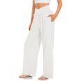 thumbnail image 4 of Women's Wide Leg Casual Loose Pants Yoga Sweatpants Comfy High Waisted Pajama Flowy Pants With Pockets, 4 of 4