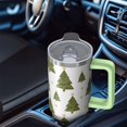 thumbnail image 5 of 30oz Christmas Holiday Snowman Stainless Steel Travel Mug with Straw and Handle, Winter Coffee Cup Insulated Tumbler Gift for Adults, 5 of 5