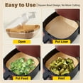 thumbnail image 6 of Reluien Air Fryer Liners Disposable 125 Count, Non-stick 8 inch Unbleached Parchment Paper Liner for 5-8QT Air Fryer, Oil-proof, Water-proof, 6 of 8