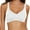077-White, variant on Cassie Liz Smoothing Wireless Bras for Women Comfort Seamless Bra Full Coverage Push Up Bra Adjustable Padded Bra