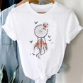thumbnail image 3 of Ropa con letras Ins para mujer, camisetas de manga europea estampadas, camisetas de gran tamaño, ropa para mujer, 3 of 5