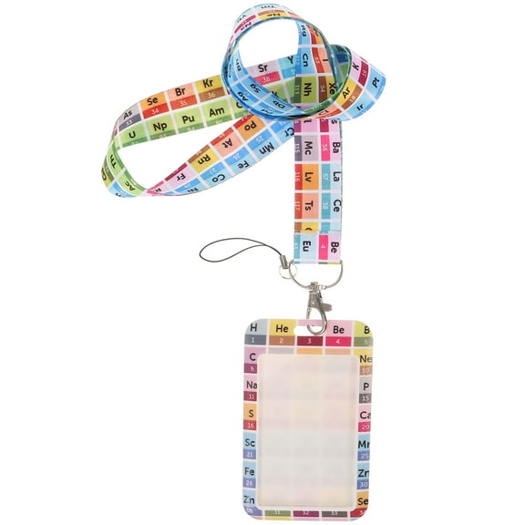 OFFIGAM 1Pack Name Badge Holders with Lanyard Assorted Color for Holding ID Cards 23.19X2.75X0.20in