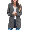 thumbnail image 2 of CAICJ98 Winter Jacket Insulated Weather Resistant Quilted Mid-Length Puffer Parka Coat Jackets for Womens with hood Dark Gray M, 2 of 4