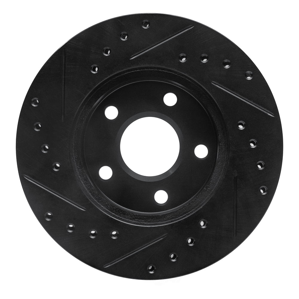 Dynamic Friction Company 633-45002R DFC Brake Rotor - Drilled And Slotted - Black