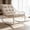 Beige, variant on MOONMISS Rocking Chair with Soft Comfy Thick Cushion,Indoor/Outdoor with Footrest,Beige
