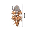 thumbnail image 2 of Las Campanas Del Viento de Cristal Experimentan el Árbol de la Vida en Turquesa, Colgante de la Decoración de la Pared de la Campana Del Viento de la Pluma de Dreamchaser, 2 of 6