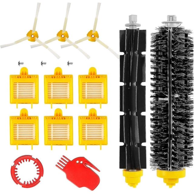 Bienvenido a nuestra tienda! 13 Kit de rescate para Roomba serie 700 (700, 760, 770, 780 790) - Kit de accesorios (cepillos laterales, filtros, cepillo Cerda y etc.) para aspiradora robot.