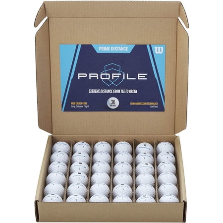 Wilson Prime Distance Golf Balls (Pack of 36)
