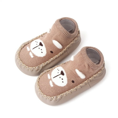 

WakeUple Toddler Baby Sock Shoes Cute Cartoon Non-slip Flats Walking Shoes