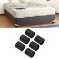 thumbnail image 1 of Elevadores Para Muebles, Tapete Redondo Negro Para Elevación De Muebles, Altura De Elevación De Plástico De 4 Pulgadas Para Sofás, 1 of 7