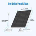 thumbnail image 4 of Arlo Solar Panel for Arlo Pro 3 Camera/Arlo 4/ Pro 3 Floodlight/Pro 5S/ Arlo Ultra 2,IP67 Waterproof for Continuous Power Supply in The Outdoor - 13.1ft Magnetic Connecti, 4 of 8