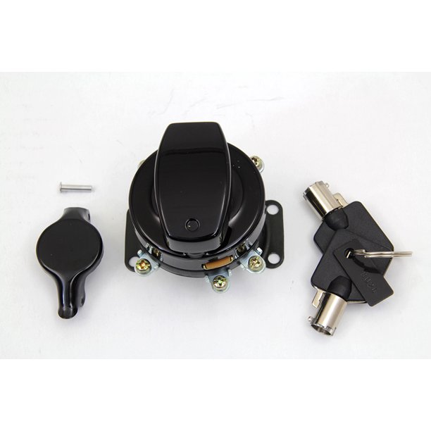 Fat Bob Ignition Switch with 5 Terminals Gloss Black,for Harley