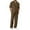 E-522Coffee, variant on FAOWME Men's 2 Piece Set Long Sleeved Lapel Solid Color Buttons Top And Pants Comfortable Loose Fit Breathable Outfits For Casual Daily Wear,L,Orange
