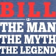 thumbnail image 3 of CafePress - Bill The Man The Myth The Legend T Shirt - Womens Tri-blend T-Shirt, 3 of 4