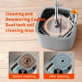 thumbnail image 4 of Spin Mop and Bucket Set - Self - Separation System, 360° Spinning Self - Wringing, Square Bucket with Wringer, 10 Replaceable Mop Cloths for Floor Cleaning, 4 of 9