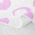 thumbnail image 5 of Erosebridal Cute Hearts Twin Quilt Set, Girls HeartTwin Coverlet Set, Polka Dots Reversible, Light Pink, 2-Piece (1 Bedspread and 1 Pillowcase), 5 of 7