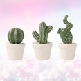 thumbnail image 2 of Monyance Cactus Ornament 3pcs Artificial Succulent Plants Fake Cactus Plants Simulated Resin Succulent Plants for Home Office (Random Style)(2.17X2.17X4.72Inches), 2 of 10