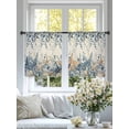 thumbnail image 4 of Blue Eucalyptus Coastal Sheer Curtains 54 Inch Length 2 Panels Set Window Treatments, Beach Starfish Shell Nautical Rustic Rod Pocket Semi Curtains for Living Room/Bedroom/Kitchen, 104"W x 54"L, 4 of 7