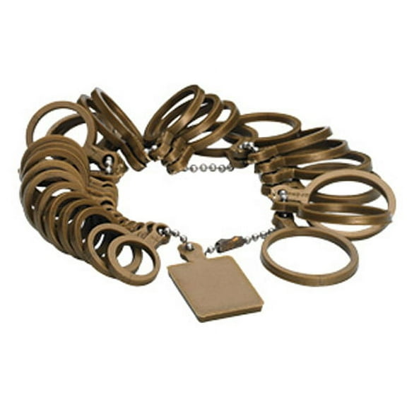 GOLD COLOR PLASTIC FINGER GAUGE 1-13