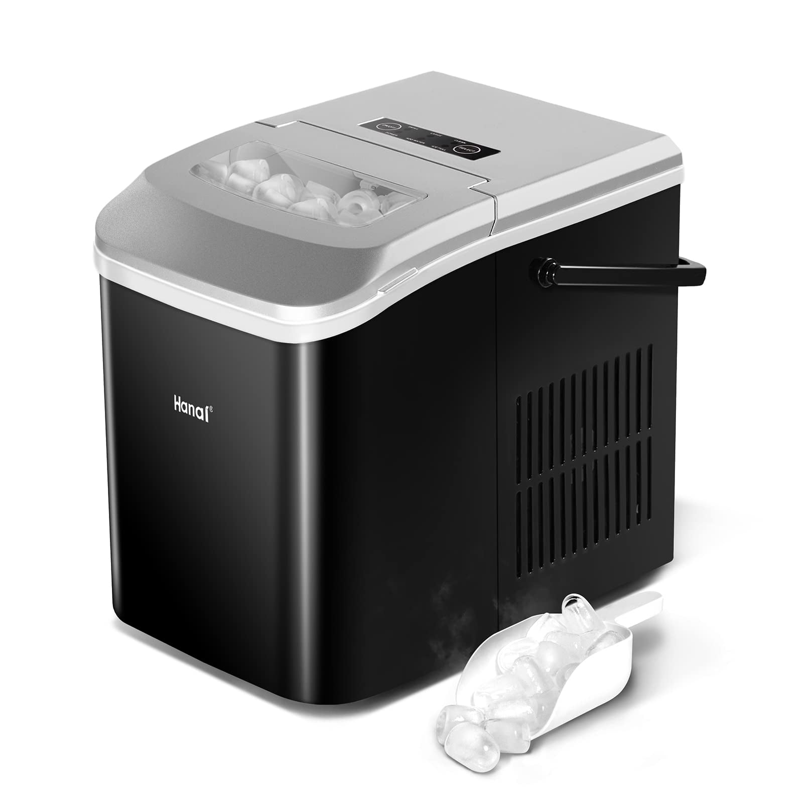 Countertop Ice Makers ,26.5lbs in 24Hrs, 9 Cubes Ready in 8 Mins, Self