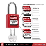 TRADESAFE Lockout Tagout Kit, LOTO Kit 25 Pcs, 2 Keys per Lock for Lock Out Tag Out