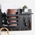 thumbnail image 5 of Key and Mail Holder for Wall Mail Organizer Wall Mount with Hooks B, 5 of 5