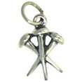 thumbnail image 1 of Sterling Silver 20" .8mm 3D Three Spikes That Nailed Jesus To Cross Christian Pendant Necklace, 1 of 2