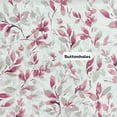 thumbnail image 3 of Serafina Home Hotel Quality Fabric Bathroom Shower Curtain: Floral Leaf Damask - Pink, Gray and White (72 x 70 inches), 3 of 9