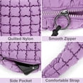 thumbnail image 3 of Bolsa acolchada Juoxeepy, grande, de nailon morado para mujer, 3 of 6