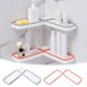 thumbnail image 1 of Ganfancp Estantería de Esquina Estantería de Baño Estantería de Aseo Estantería de Pared Colgante Estantería de Cocina Punzonado de Cocina Liquidación Ventas Hoy Ofertas Prime Estante de Esquina Esta, 1 of 2