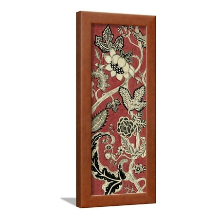 Crimson Embroidery - Crimson Embroidery II Framed Print Wall Art By Chariklia Zarris