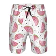 thumbnail image 4 of Naloa Watermelon Men's Beach Shorts, Surfing shorts, Swim trunks, Quick Dry Swim Trunks for Surfing Beach Fun - XX-Large, 4 of 9
