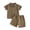 Coffee, variant on Akiihool Baby Boy Outfit Toddler Kids Boy Summer Clothes 6 12 18 24 Months 2T 3T 4T Short Sleeves Shirt Tops & Casual Shorts Outfit Set(White,12-18 Months)