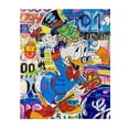 thumbnail image 1 of Disney Street Graffiti Art Canvas Paintings Mickey Mouse and Donald Duck Poster Print Wall Art Picture for Bedroom Home Decor20x25cm No Frame Gao Jinjia LED, 1 of 2