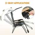 thumbnail image 3 of Topeakmart 29in Zero Gravity Chair with Sun Shade, Gray/Black, 3 of 11