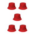 thumbnail image 1 of Maytalsory 1/2/3/5 Wide Application Hat For Sun Protection And Comfort Sunscreen Sunscreen Fisherman Cap Sunshade red 58cm 5PCS, 1 of 6