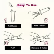 SHORDY Applicator Tool for Menstrual Cups with Lube Gel Easy Insertion Eco Friendly