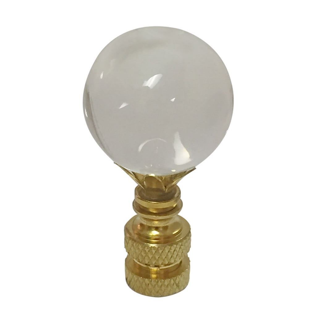 Royal Designs Large Clear Ball K9 Crystal Lamp Finial for Lamp Shade