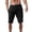 Black, variant on COMVALUE Mens Cotton Linen Shorts Casual Elastic Waist Lightweight Vacation Summer Beach Shorts with Pockets Yellow for Size S
