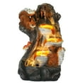 thumbnail image 4 of Haverchair 21.7" Outdoor Water Fountain with LED Lights, 5-Tier Squirrels Mushroom Bowls Garden Fountain, Modern Cascading Waterfall Fountains for Garden, Patio, Backyard, Deck, Porch and Home Decor, 4 of 7