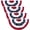 AFB-4PCS, variant on 2 x 4 Ft American Fan Bunting for Outside American Pleated Fan Flag American Flag Bunting Patriotic Decorations Bunting Flags for Outdoor Yard Party,Memorial Day Decorations Flags- 4 Pack