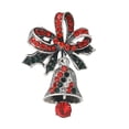 thumbnail image 1 of Broche de diamantes de imitación,Broche de campanas de Navidad con diamantes de imitación,Broches navideños coloridos para mujer,Regalo de joyería navideña esmaltada para niñas Yuyangstore Broche de diamantes de imitación, 1 of 8