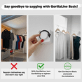 thumbnail image 3 of GorillaLine Basic - Retractable Clothesline Indoor Outdoor Clothes Line - Heavy Duty Clothes Drying Laundry Line - Wall Mounted Drying Rack - Air Dry Clothing - Tighten with GorillaGrip, 3 of 7