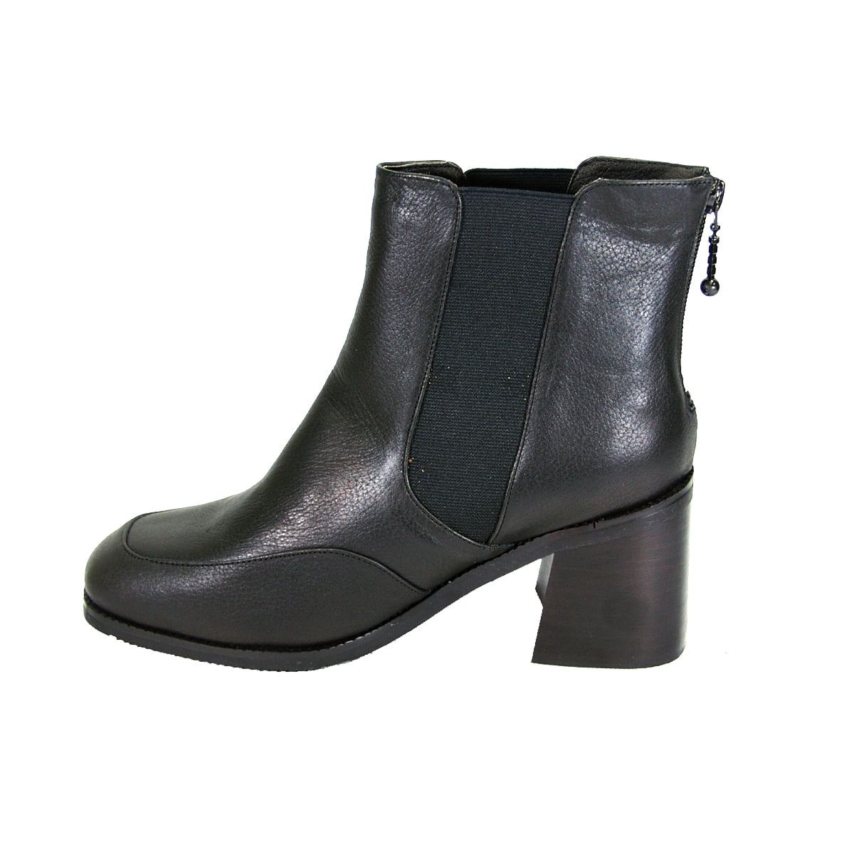 PEERAGE Cheyenne Women's Wide Width Leather Dress Ankle Boots BLACK 10