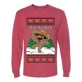 thumbnail image 2 of Wild Bobby Feliz Navidad Dancing Gingerbread Man Sweater | Holiday Men Long Sleeve Shirt, 2 of 5
