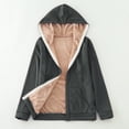 thumbnail image 2 of Veste à Capuche Grande Taille pour Femmes Chaude Zippée Décontractée Manteau d'Hiver Confortable, 2 of 4